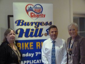 Presentation of Cheques for 2015 Burgess Hill Bike Ride